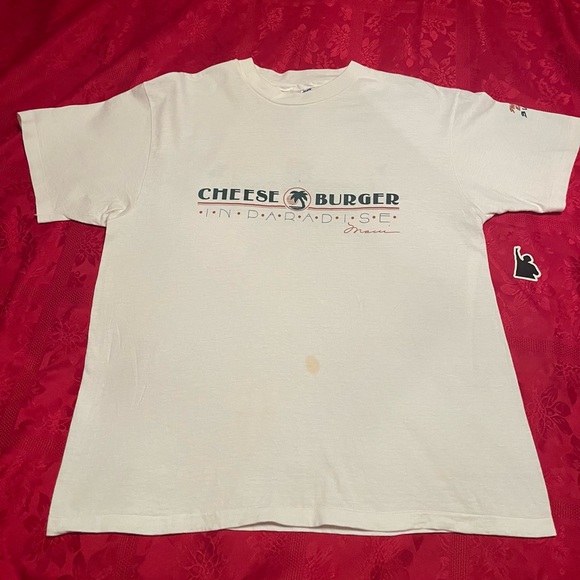 Hanes Other - Cheeseburger In Paradise Front Street Lahaina Single Stitch Made In USA Maui VTG